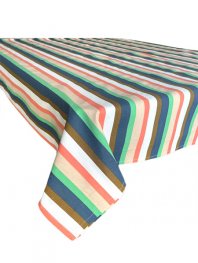 Multi Stripe Tablecloth 145x250cm Multi Stripe Tablecloth 145x250cm