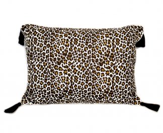 Leopard Print Tassel Cushion Cover 40x55cm Leopard Print Tassel Cushion Cover 40x55cm