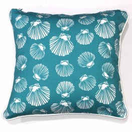 Shell Sea Green Euro Cushion Cover 60x60cm Shell Sea Green Euro Cushion Cover 60x60cm