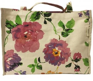 Monet Beige Beach Tote Bag with Side Pocket Monet Beige Beach Tote Bag with Side Pocket