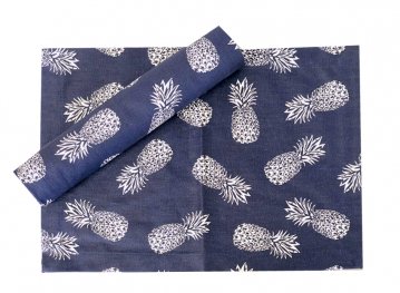 Pineapple Blue Runner 34x180cm Pineapple Blue Runner 34x180cm