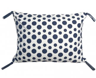 Dot Print White/Navy Scatter Cushion Cover 40x40cm Dot Print White/Navy Scatter Cushion Cover 40x40cm