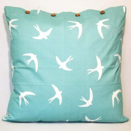 Wings Sea Green Wash Euro Cushion Cover 60x60cm Wings Sea Green Wash Euro Cushion Cover 60x60cm