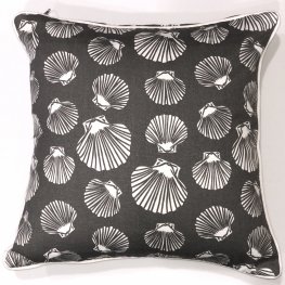 Shell Grey White Euro Cushion Cover 60x60cm Shell Grey White Euro Cushion Cover 60x60cm