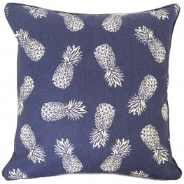 Pineapple Blue Euro Cushion Cover 60x60cm Pineapple Blue Euro Cushion Cover 60x60cm