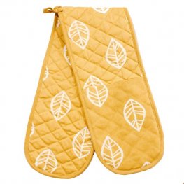Leaf Mustard Double Oven Mitt Leaf Mustard Double Oven Mitt