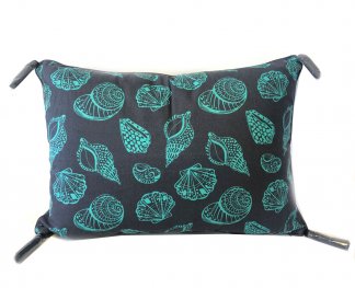 Coastal Shell Navy/Aqua Cushion Cover 50x50cm Coastal Shell Navy/Aqua Cushion Cover 50x50cm